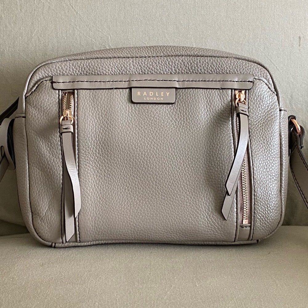 Radley London beige leather crossbody - great condition!